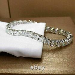 10.00CT Round Cut Lab-Created Diamond Tennis Bracelet 14k White Gold Finish