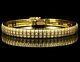10.00ct Round-cut 14k Yellow Gold Over Diamond Tennis Bracelet D/vvs1 7.25 Inch