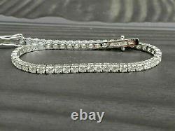 10.00Ct Round Cut Lab Created Diamond Tennis Bracelet 14k White Gold Over 7 Inch