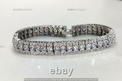10.00 CT Round Cut Lab-Created Diamond Tennis Bracelet Charm 925 Sterling Silver