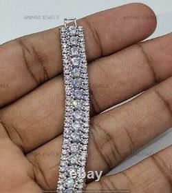10.00 CT Round Cut Lab-Created Diamond Tennis Bracelet Charm 925 Sterling Silver