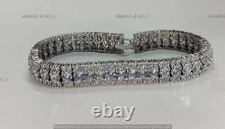 10.00 CT Round Cut Lab-Created Diamond Tennis Bracelet Charm 925 Sterling Silver