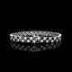 10 Ct Round Cut Lab Created Black Spinel Men's Bracelet Real 925 Sterling Silver
