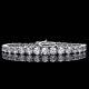 10 Ct Round Real Moissanite Tennis Bracelet Real 925 Sterling Silver Jewelry