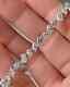 10 Ct Multi-cut Diamond Simulated Tennis Bracelet 925 White Sterling Silver7.5