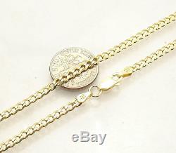 10 Italian Solid Cuban Curb Ankle Bracelet Anklet 14K Yellow Gold Clad Silver
