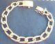 11mm Men's 925 Sterling Silver Handmade Link Bracelet Long Link 8 & 9