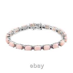 11.60 Ct Oval Natural Opal Women tennis Bracelet in 925 Sterling silver