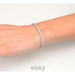 12. Carats Diamond Tennis Bracelet Prong Set 14k White Gold Over Diamond Bracelet