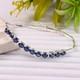 13.20ct Oval Cut Blue Sapphire Women Tennis Bracelet In 925 Sterling Silver