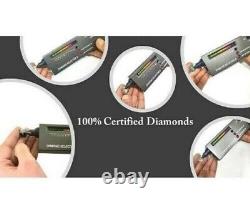 14.80Ct Certified 4mm White Diamond Tennis Bracelet-Great Luster! 925 Silver