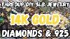 14k Gold Diamonds U0026 925 Silver Thredup Diy 5lb Jewelry Jar Unboxing Jewelryunboxing Jewelryjar