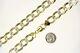 14k Gold Plated Solid 925 Sterling Silver Diamond-cut Curb Necklace Bracelet
