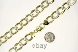 14k Gold Plated SOLID 925 Sterling Silver Diamond-Cut CURB Necklace Bracelet