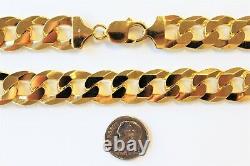 14k Gold Plated over 925 Sterling Silver Italy Flat CURB Chain Necklace Bracelet