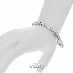14k White Gold Over Round Diamond Women's Tennis Gift Bracelet 6.5'' inch 10 CT