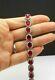 17 Ct Oval Simulated Red Ruby&diamond Halo Tennis Bracelet 925 Sterling Silver