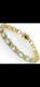 18k On Sterling Silver, Swiss Blue 16 Ctw Topaz 7.25 Women's Designer Bracelet