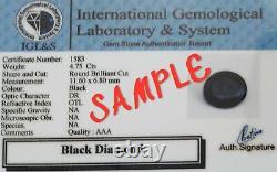 18 Ct. Unisex Natural Black Diamond Tennis Bracelet 7-8 925 Sterling Silver