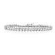 1.00 Carat Natural Diamond S-link Tennis Bracelet In Sterling Silver 7