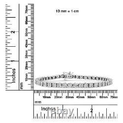 1.0 Carat Diamond Spiral Wave Curved-Link Tennis Bracelet in Sterling Silver 7
