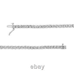 1.0 Carat Miracle Diamond Tennis Bracelet in Sterling Silver 7