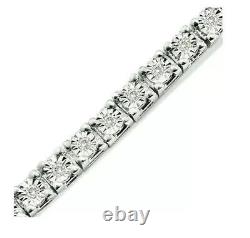 1.25 CT Women's Tennis Bracelet with Natural Genuine Diamonds in Sterling Silver