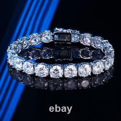 1-2CT VVS1 Moissanite Tennis Chain Bracelet 925 Sterling Silver Women Engagement