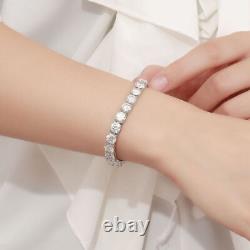 1-2CT VVS1 Moissanite Tennis Chain Bracelet 925 Sterling Silver Women Engagement
