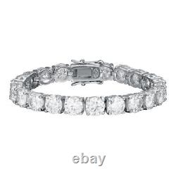 1-2CT VVS1 Moissanite Tennis Chain Bracelet 925 Sterling Silver Women Engagement