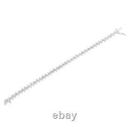 1/2 Carat Diamond Miracle-Set 7 Link Tennis Bracelet in Sterling Silver