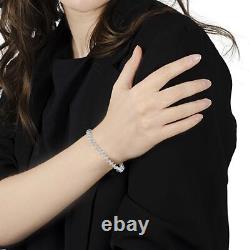 1/2 Carat Diamond Miracle-Set 7 Link Tennis Bracelet in Sterling Silver