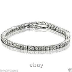 1 Row Genuine Natural Round Diamond Tennis Bracelet in 7 Inch