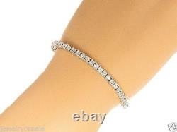 1 Row Natural Diamond Sterling Silver Tennis Bracelet 1/4 carats