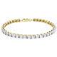 1 Row Real Diamond Tennis Bracelet Miracle Set Yellow Sterling Silver 7 1 Ct