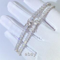 2.5/3mm D Color Princess Cut Moissanite Tennis Bracelet 925 Sterling Silver Gift