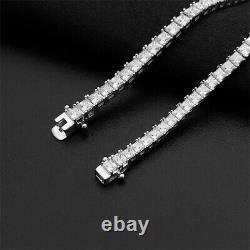 2.5/3mm D Color Princess Cut Moissanite Tennis Bracelet 925 Sterling Silver Gift