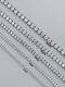 2-6mm Moissanite Tennis Bracelet 925 Sterling Silver Yellow, Rose Gold Plated