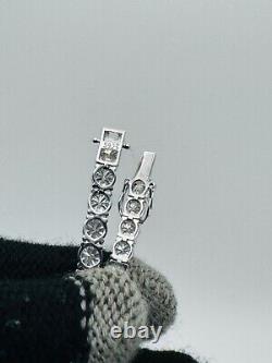 2-6mm Moissanite Tennis Bracelet 925 Sterling Silver Yellow, Rose Gold Plated