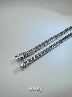 2-6mm Moissanite Tennis Bracelet 925 Sterling Silver Yellow, Rose Gold Plated