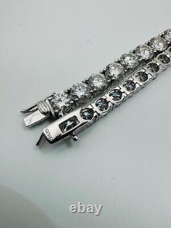 2-6mm Moissanite Tennis Bracelet 925 Sterling Silver Yellow, Rose Gold Plated