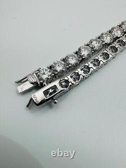 2-6mm Moissanite Tennis Bracelet 925 Sterling Silver Yellow, Rose Gold Plated