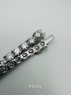2-6mm Moissanite Tennis Bracelet 925 Sterling Silver Yellow, Rose Gold Plated
