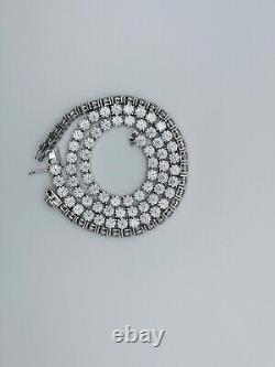 2-6mm Moissanite Tennis Bracelet 925 Sterling Silver Yellow, Rose Gold Plated