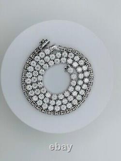 2-6mm Moissanite Tennis Bracelet 925 Sterling Silver Yellow, Rose Gold Plated