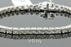 30 Carat Mens White Gold Finish Fanook Real Diamond 1 Row Link Tennis Bracelet