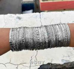 34 Set Solid 925 Sterling Silver Designer Stackable Best Designer Bangle MD03