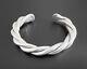 39g Vtg Silpada Heavy Sterling Wire Thick Twisted Braid Rope Design Bracelet