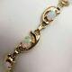 3ct Oval Simulated Opal Ladies Vintage Tennis Bracelet 14k Yellow Gold Plated