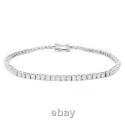 3.0MM 5.56Ct MOISSANITE Tennis Bracelet 7 SOLID 925 Sterling Silver Pass Tester